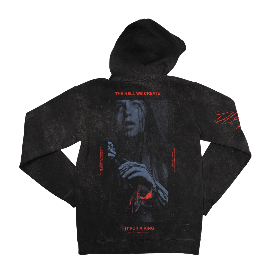 The Hell We Create Mineral Wash Hoodie – Fit For A King